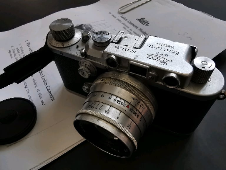 Leica iiia 1937 Vintage 35mm Camera & FED 50mm 2.8 - Film Tested - Exc