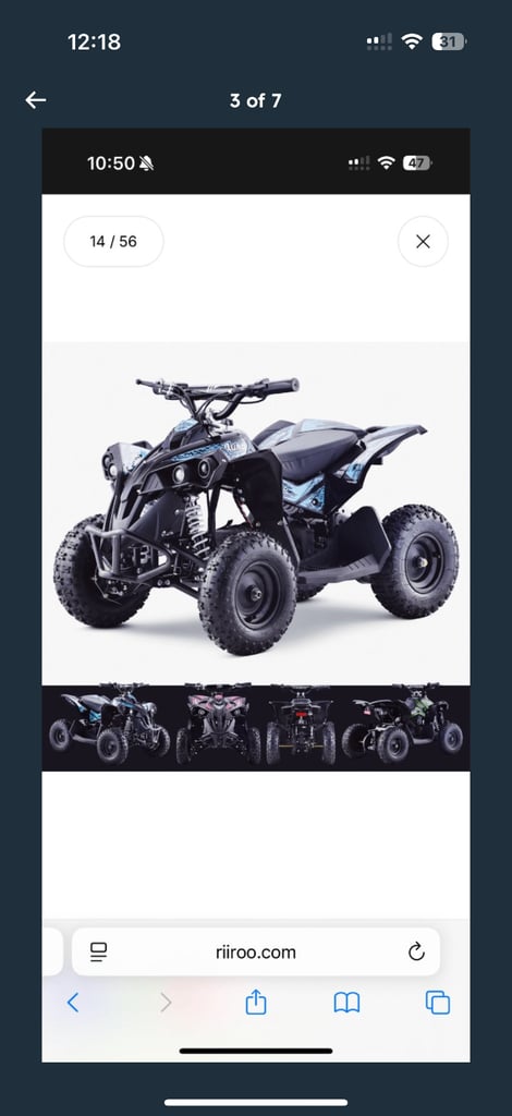 Electric quad bike