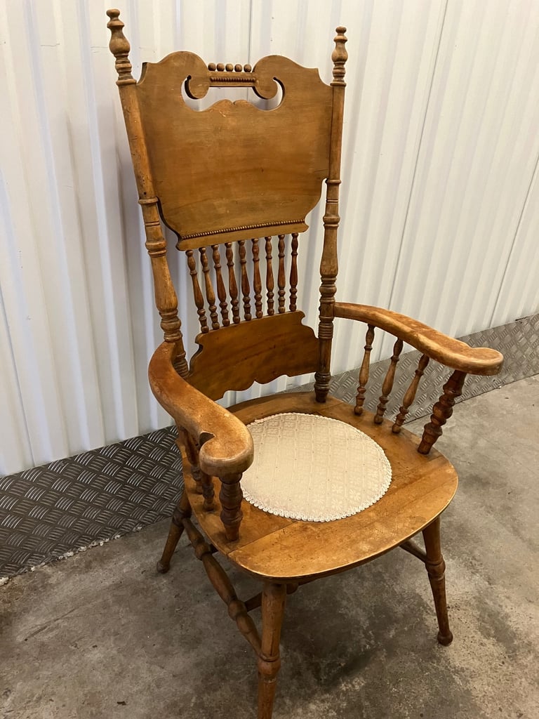 Vintage High Back Armchair 