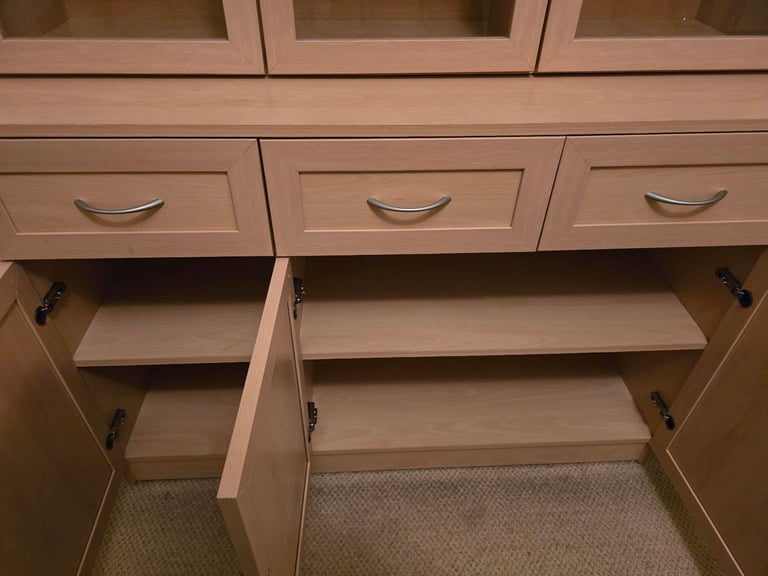 Wall cabinet with display unit.