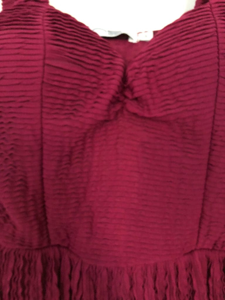 Wine coloured dress 