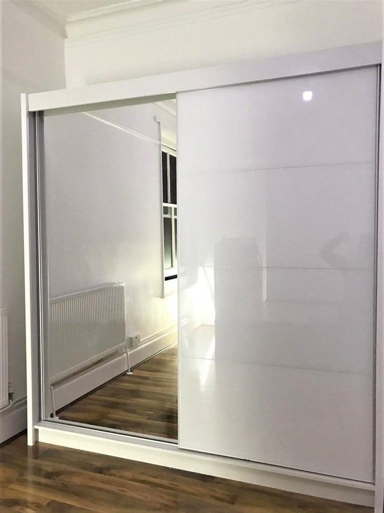 Stylish Sliding Wardrobe with Mirrors: Available in 2 or 3 Doors - Fast Delivery