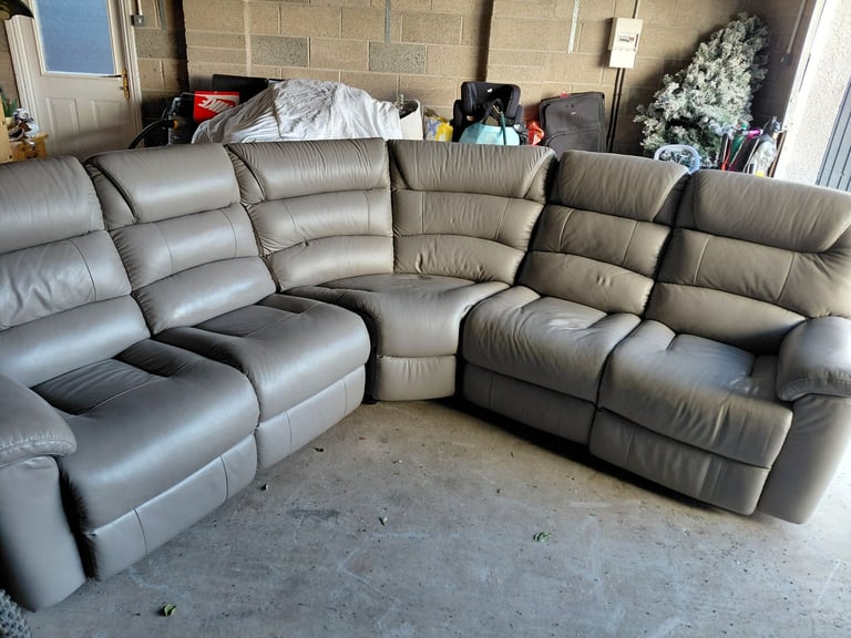 image for Leather La-z Boy sofa 
