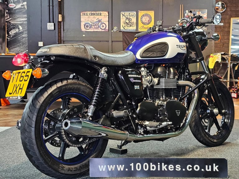 2015/65 TRIUMPH BONNEVILLE NEWCHURCH 865cc EXTRA'S 17,000 MILES