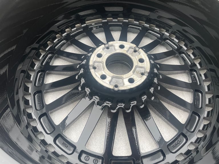 Genuine 21” Mercedes AMG EQC Staggered Alloy Wheels Refurbished Black Polished A2934011000 & 4011100