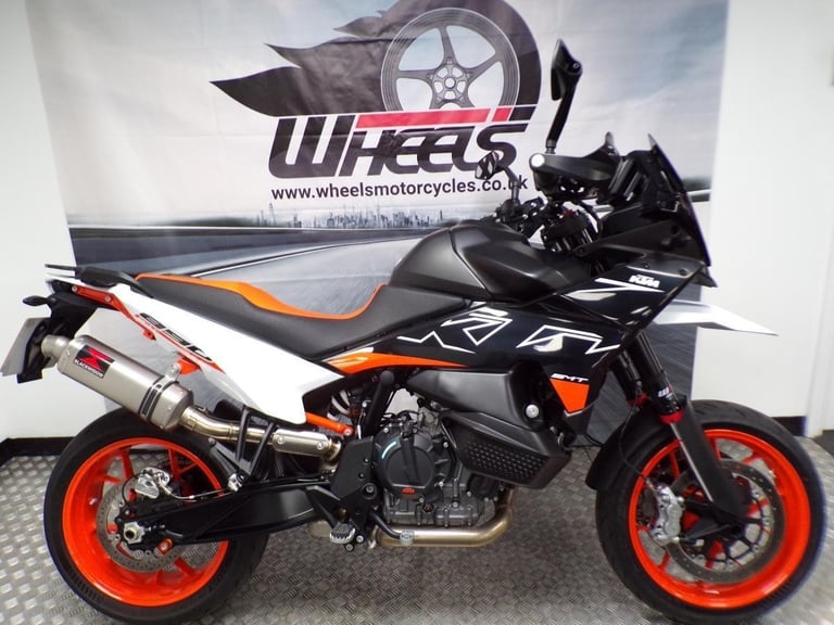 2024 KTM 890 SMT WITH A BLACK WIDOW EXHAUST FITTED