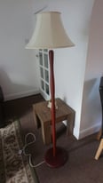 Wooden Brown Long Stand Lamp 