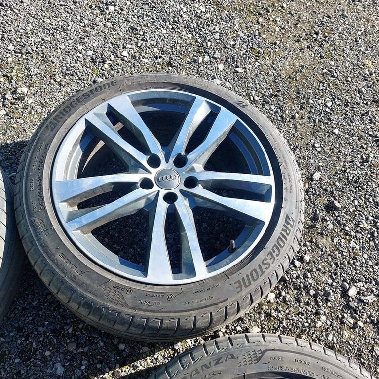 Diamond cut Audi a6 a7 a8 19 alloy wheels 5 x 112 with bridgestone tyres