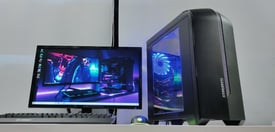 Gaming Computer PC Setup with Monitor | intel i5, 8GB RAM, GTX 1050 Ti