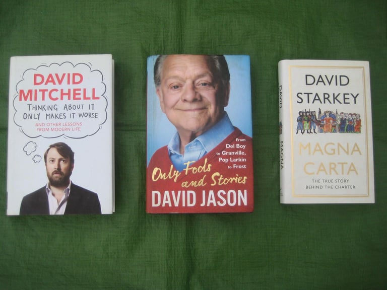 image for 3 Hardback Books by 3 Davids: David Mitchell, David Jason and David Starkey: 3 for £5.00