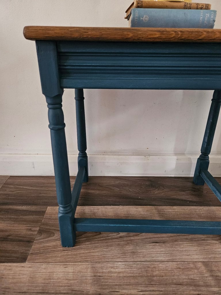 Solid wood side table by Vintage Revival