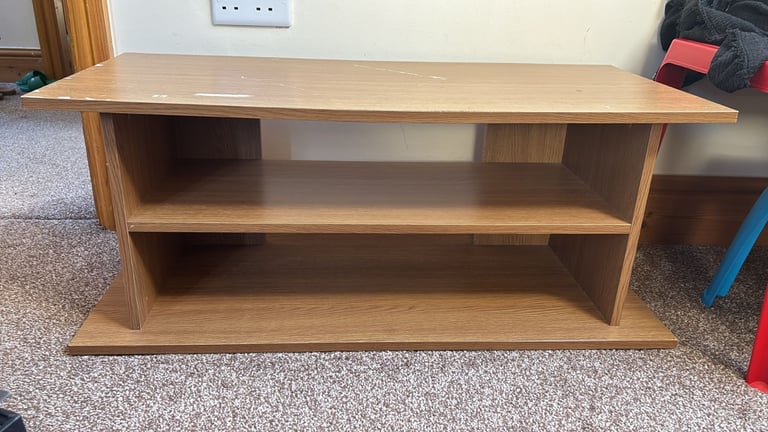 Wooden tv table used