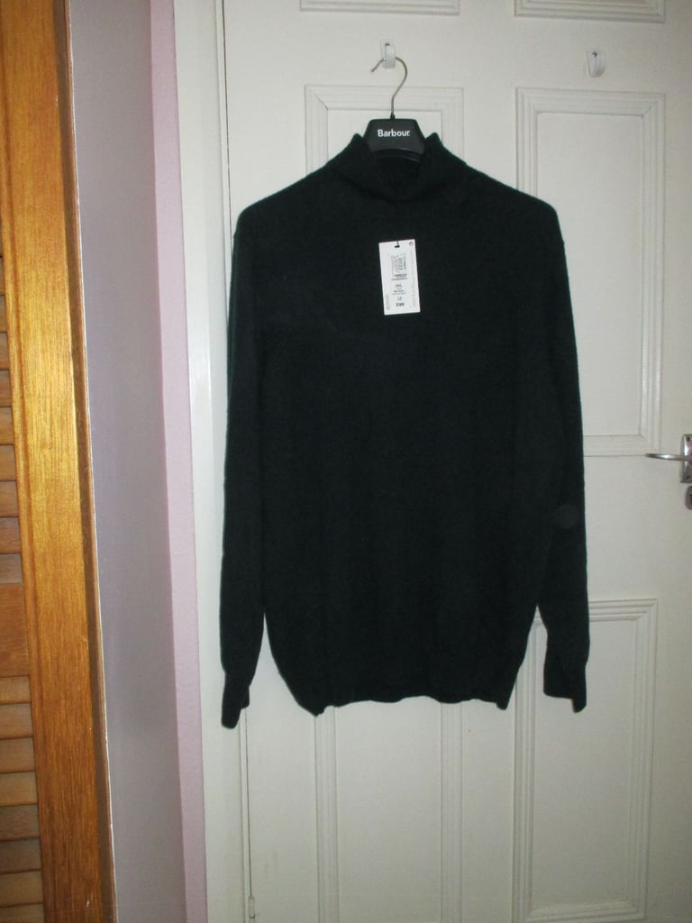M&S Men's Navy Cashmere Rollneck Sweater, XXXL, £50