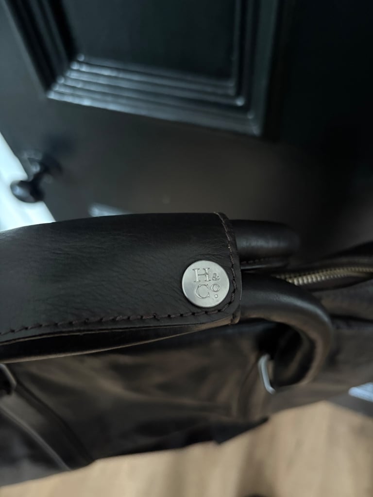 Hammond & Co Black Leather Bag