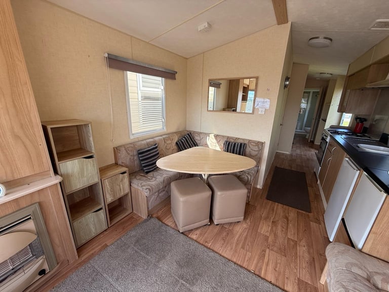 STUNNING STATIC CARAVAN BY THE BEACH FREE 2025 SITE FEES ABERGELE NORTH WALES 