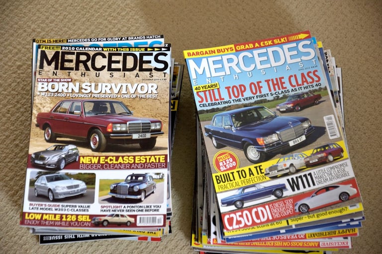 LARGE QUANTITY OF CAR MAGS, MOTOR SPORT, C&SC, MERCEDES ENTHUSIAST