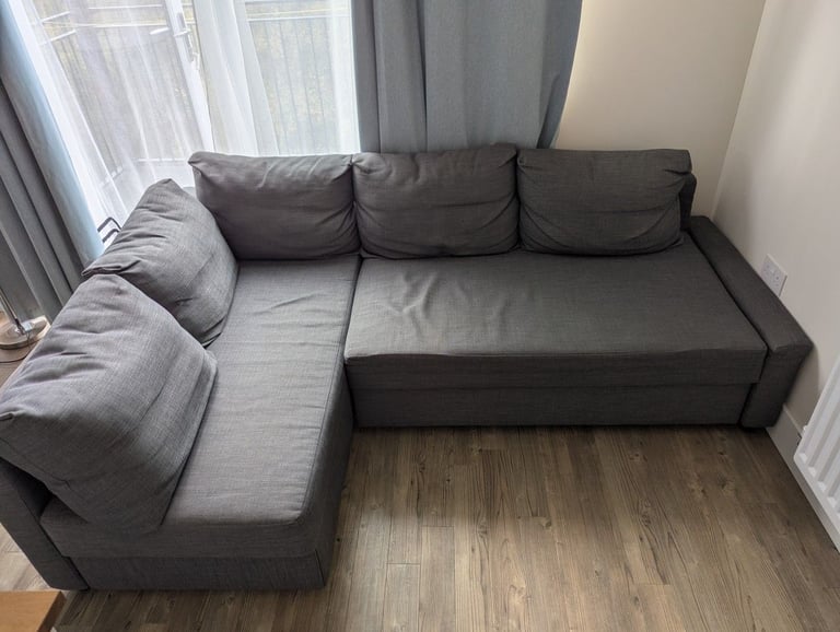 image for IKEA FRIHETEN corner sofa-bed with storage – Grey