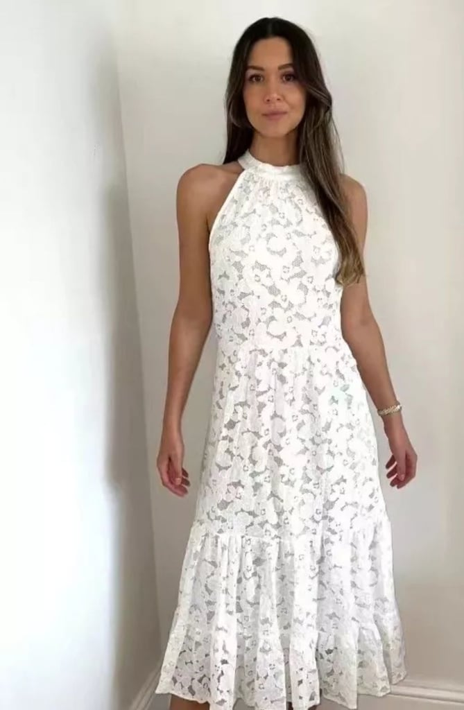 White lace dress new unworn 14