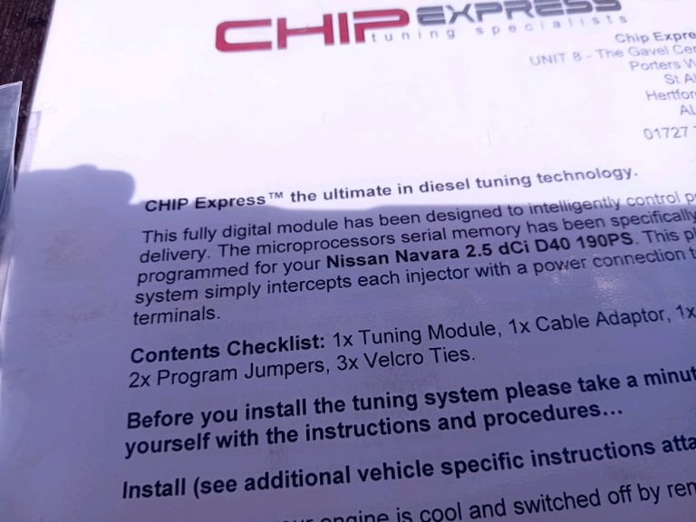 Chip for Nissan Navara
