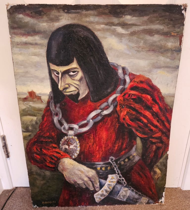 image for Mid-Century Oil Painting of A Medieval/Fantasy Gothic style Character by BARAS