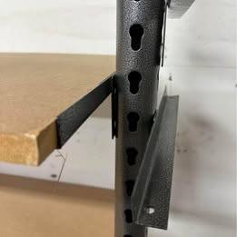 MDF Wood Shelves with Metal Uprights - 5 Shelves storage wardrobe bedroom