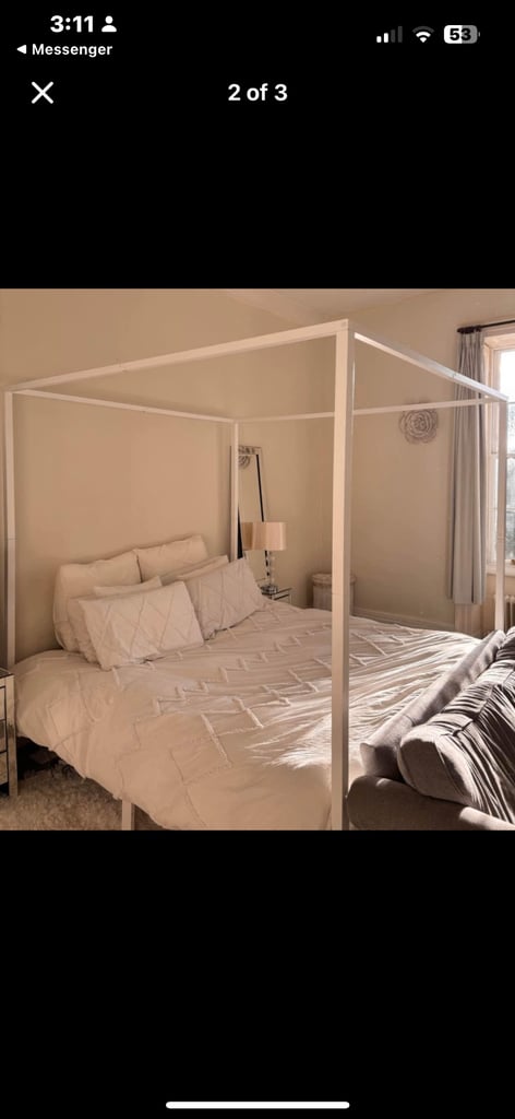 image for Beautiful Superking 4 poster bed (drop off available) 