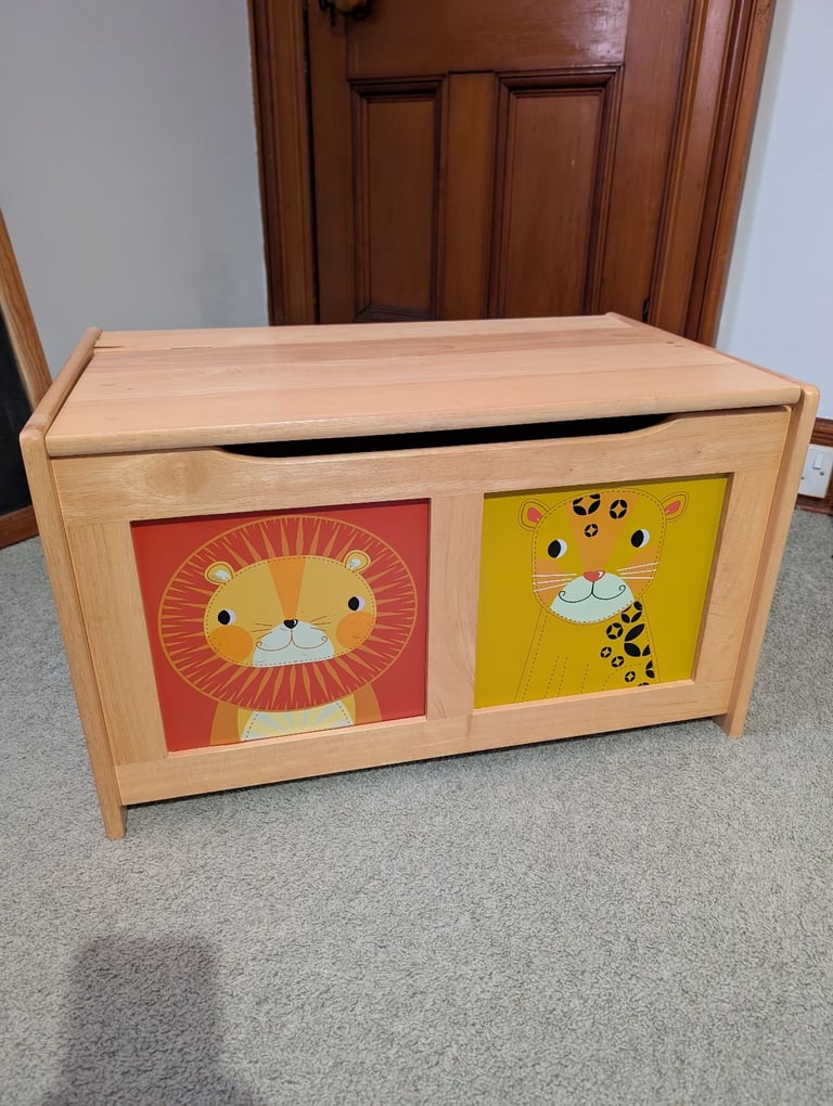 image for Kids wooden toy box