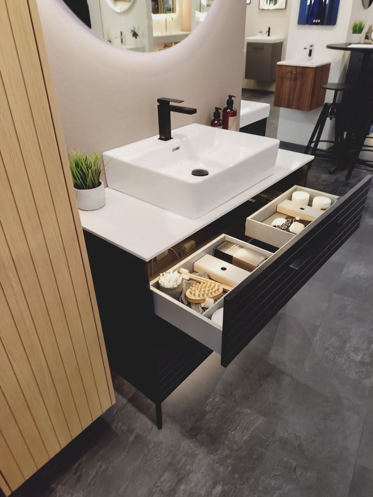 Dansani YOU! 100cm Vanity Set Oak Noir *Manufacturers Ex-display* rrp £4137