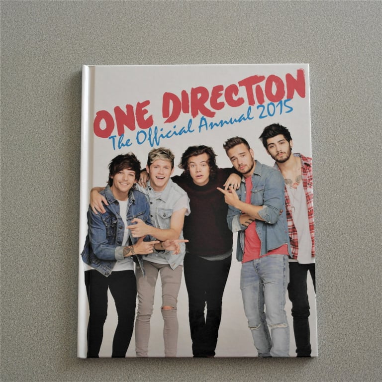  One Direction book and badge bundle