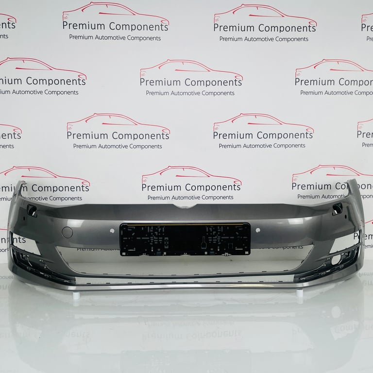 VW Golf Front Bumper Mk7 Se Genuine Grey Pdc & Washer Jets 2013 – 2017 [ao175]
