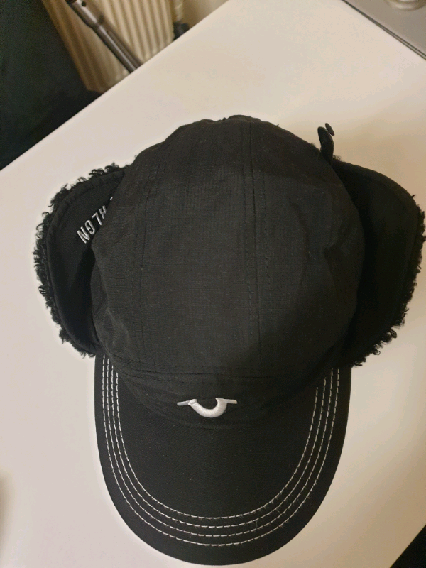 True Religion Trapper Hat Mens Winter Wear. One size fits all New