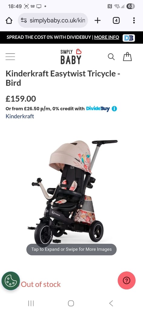 Almost New Girls’ Trike – Barely Used! £70 ono