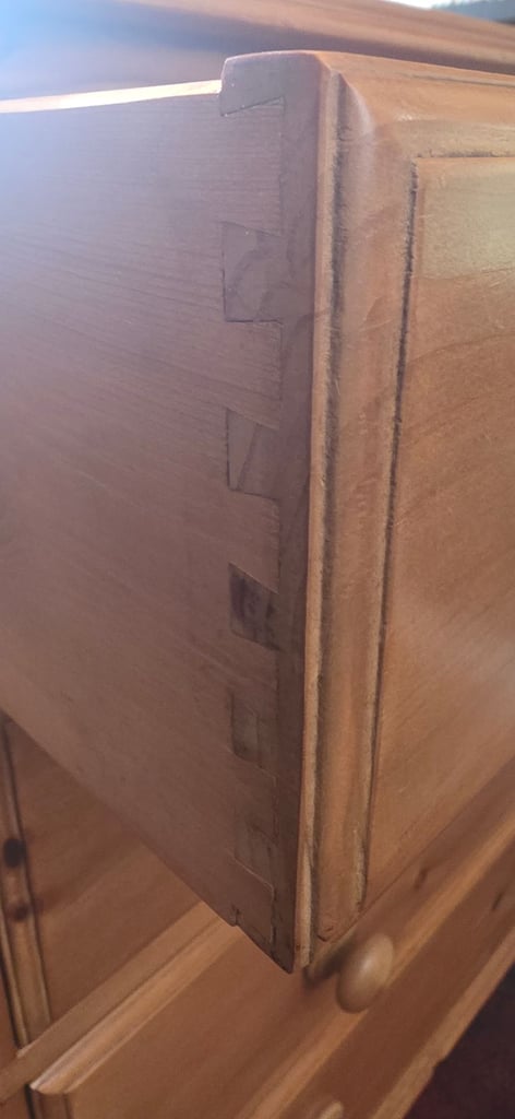 Wax Pine Five Drawer Chest