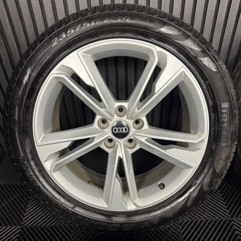 19'' GENUINE AUDI Q3 S LINE 5 DOUBLE SPOKE NEW MODEL ALLOY WHEELS TYRES ALLOYS