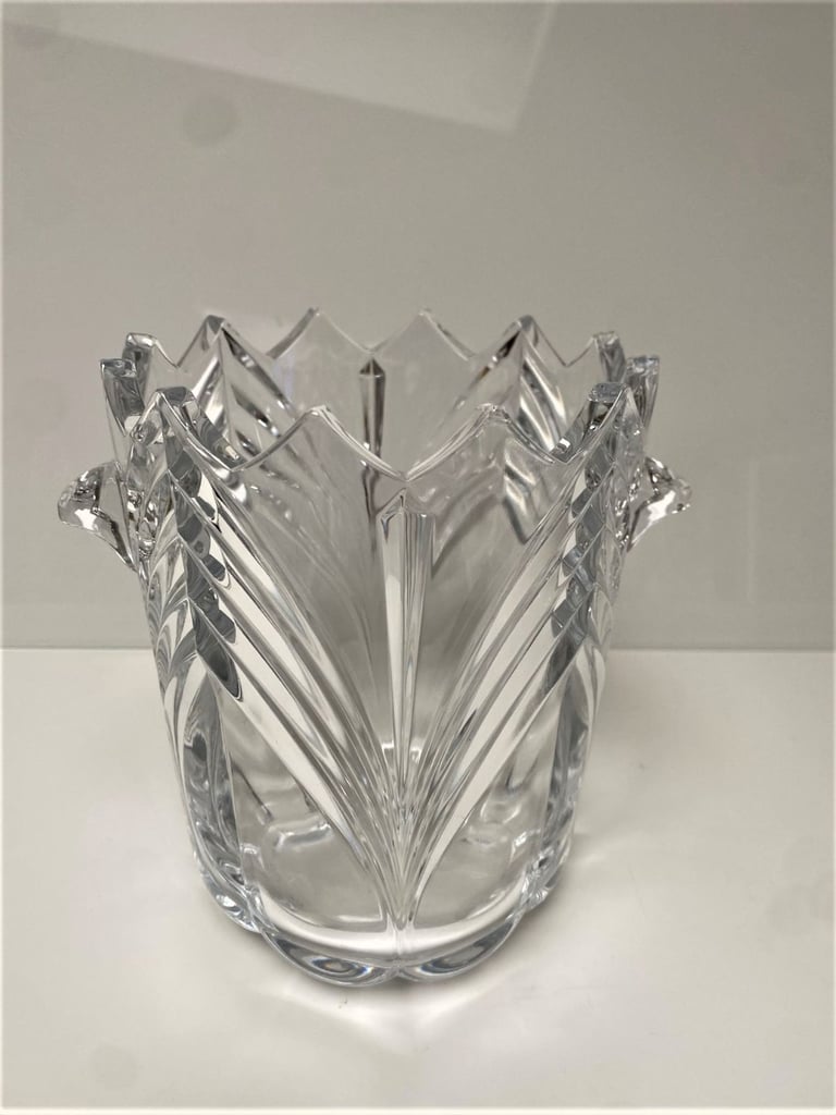 image for Crystal Glass Ice Bucket Wine Bottle Cooler.
