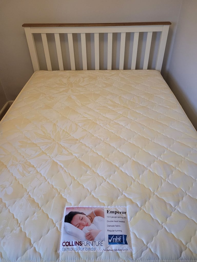 image for Double Bed and Mattress for Sale