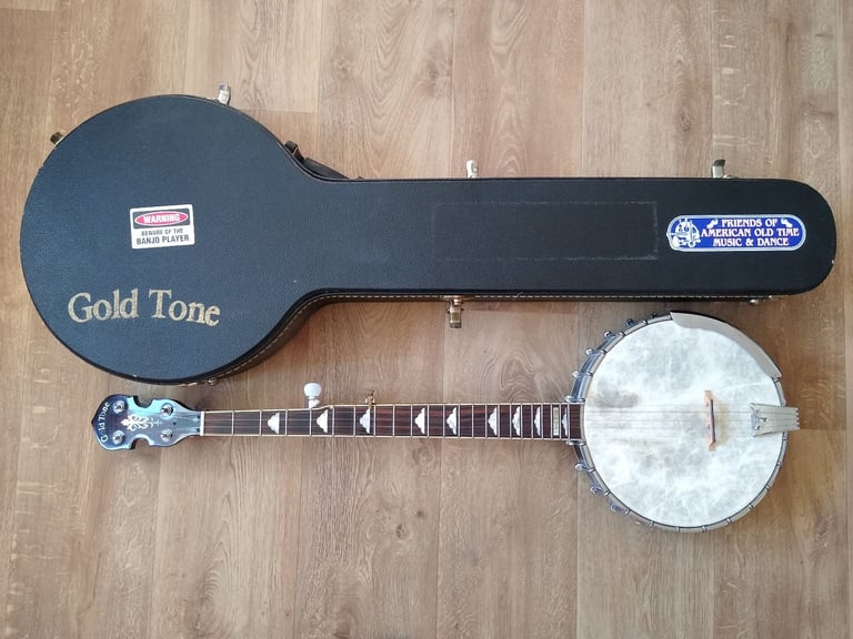 Left-hand Gold Tone White Ladye Banjo