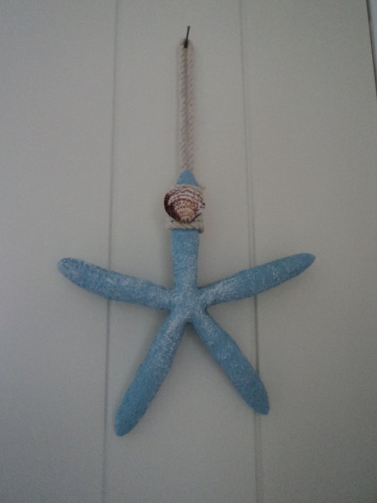 Large hanging star fish beach themed ornament. £2