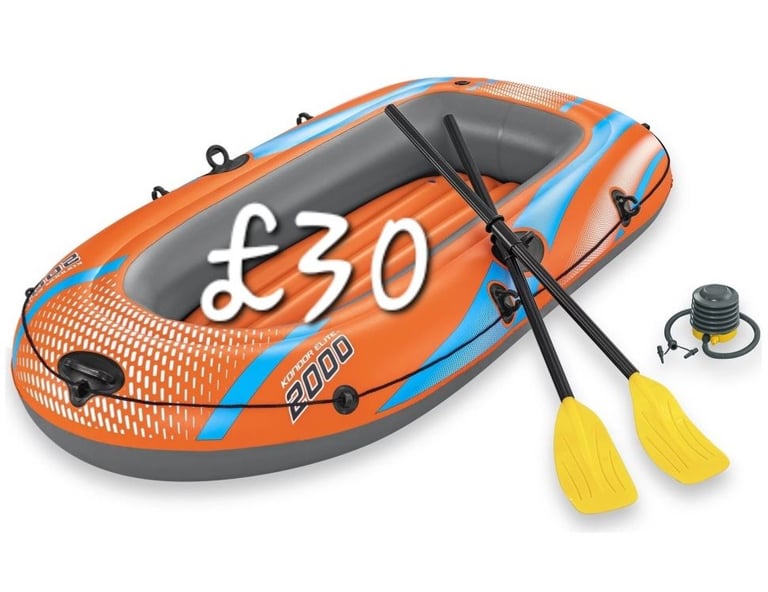 image for bestway 2 mtr raft with oars brand new in box opened never used £25 quick sale