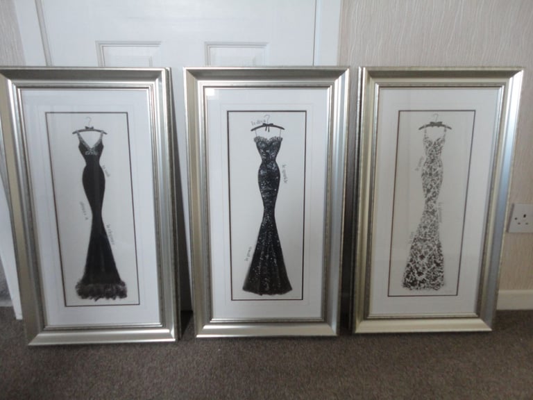 image for 3 x courte noir designer pictures by Emily Adams