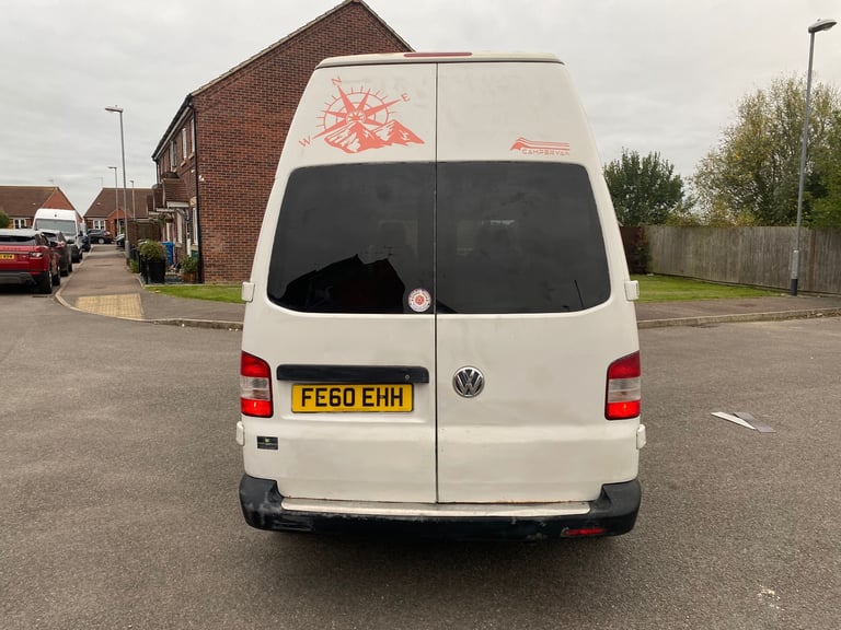 Vw transporter t5 4berth campervan 12 months mot  and rear seat belts 