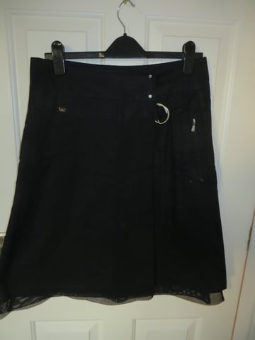 Black leather skirt gumtree online