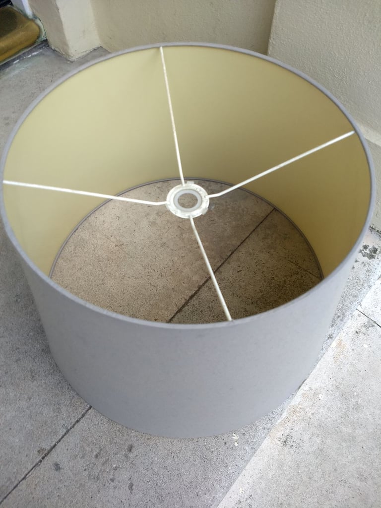 Super large drum fabric light shade. 56cm