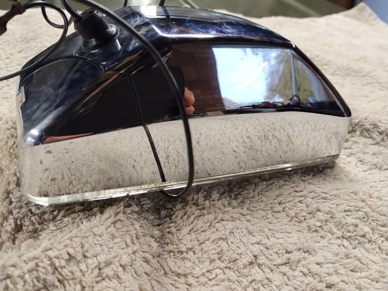 Classic car driving lamp Panther power logo on glass nice.