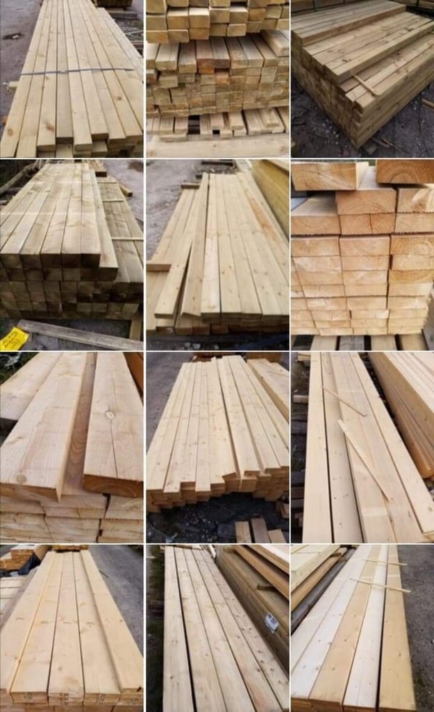 Timber fencing materials 