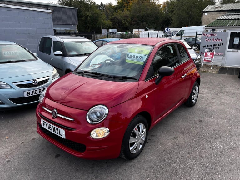 image for 2016 Fiat 500 1.2 Pop Euro 6 (s/s) 3dr HATCHBACK Petrol Manual