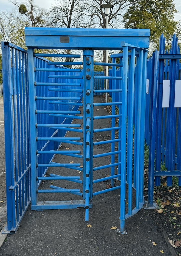 Pedestrian Single Turnstile Blue -Almost new  £1510 