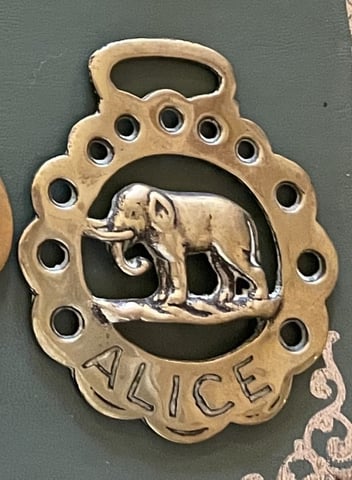 ALICE' Elephant Parade Medallion Bridle Harness Decoration