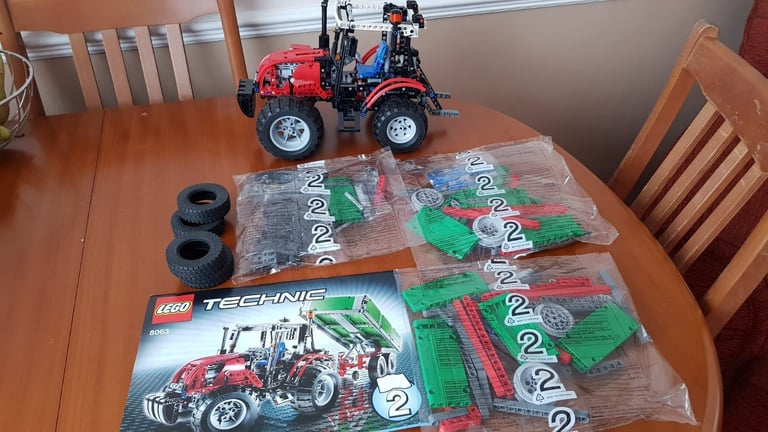 Lego Technic Tractor with Trailer set 8063