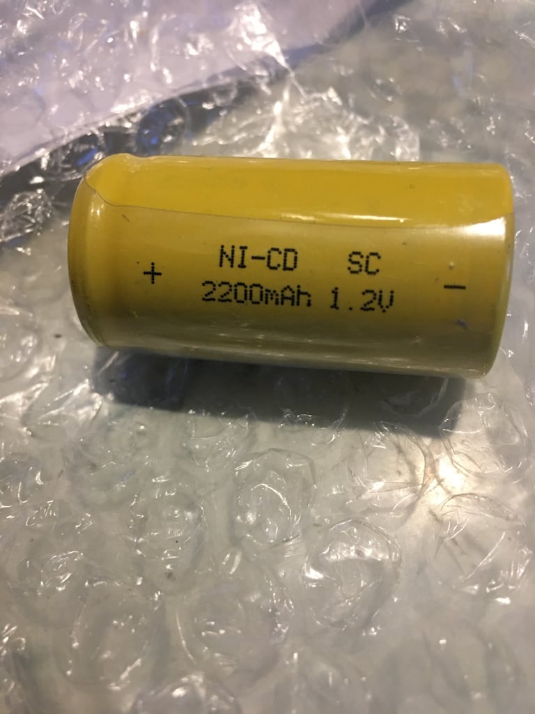 Four wee 2200 mAh. 1.2 volt chargeable